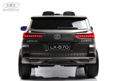 Детский электромобиль Lexus 570 (E555EE) серый глянец
