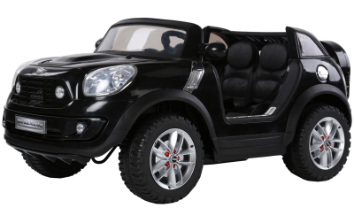 Электромобиль JJ298 MINI Beachcomber (12V, металлик, экокожа) черный