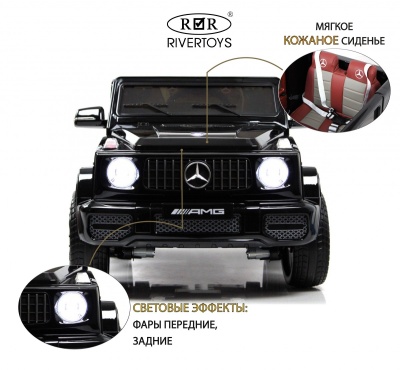 Детский электромобиль Mercedes-Benz G65 (E111EE) черный глянец