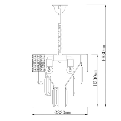 Люстра Бриз 6*60W E27 220 V (111013906)
