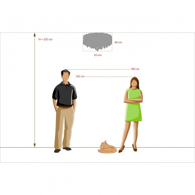 Люстра (пульт) Жаклин 20*3W LED 220 V (465013820)