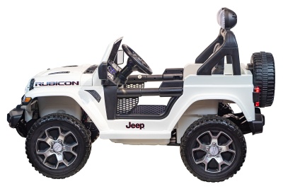 Электромобиль Джип Jeep Rubicon 4x4 (белый)