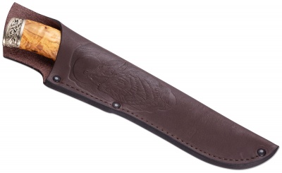 Нож ручной работы Ножемир Россия из дамасской стали БЕРИНГ (3137)д