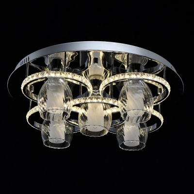 Люстра (пульт) Мадлен 5*40W E14+48W LED 220 V (424011305)