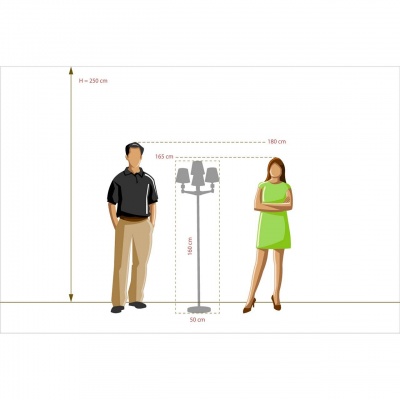 Торшер ДельРей 4*40W E14 220V (700042504)