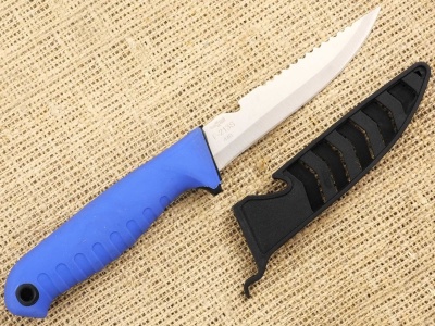 Нож нескладной рыбацкий Ножемир Жерех F-213S с резиновой рукоятью