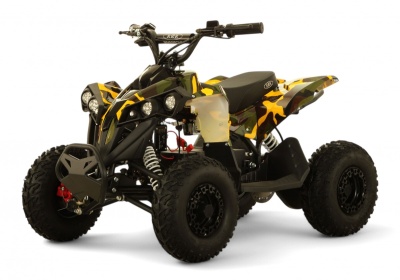 Детский электроквадроцикл MARK желтый камуфляж