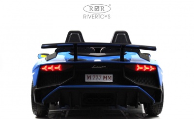 Детский электромобиль Lamborghini Aventador SV (M777MM) синий
