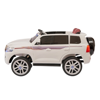 Электромобиль Джип Land Cruiser Police YBH 4651 4x4 с сиреной (белый)