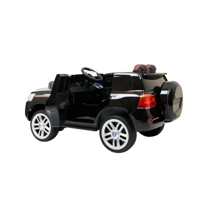 Электромобиль Джип Land Cruiser Police YBH 4651 4x4 с сиреной (чёрный краска)