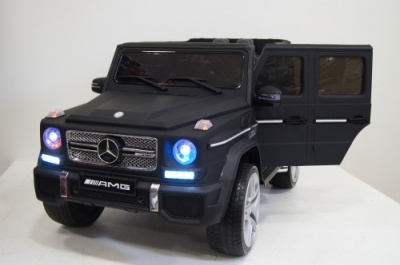 Детский электромобиль Мercedes-Benz G65 черный мат