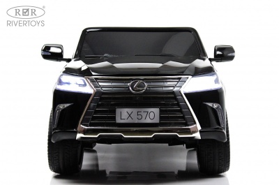 Детский электромобиль Lexus LX570 (Y555YY) черный глянец
