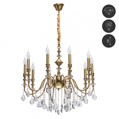 Люстра Консуэло 10*40W E14 220 V (614012610)