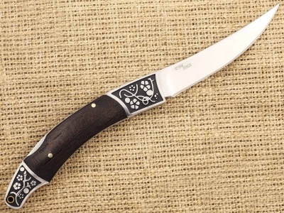 Нож складной Ножемир Чёткий Расклад Силуэт C-198 с нейлоновым чехлом