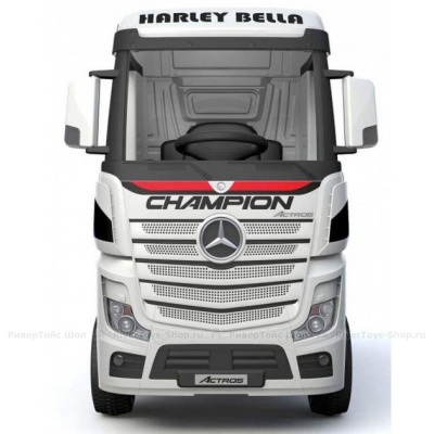 Детский электромобиль Mercedes-Benz Actros белый
