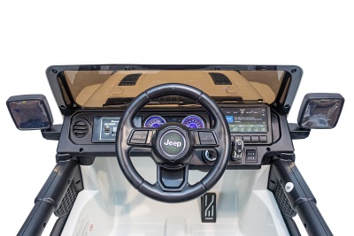Электромобиль Джип Jeep Rubicon 4x4 (белый)