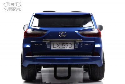 Детский электромобиль Lexus LX570 (Y555YY) синий глянец