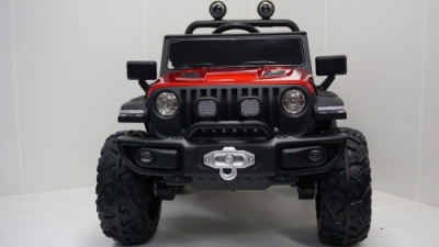 Детский электромобиль C555CC 4WD вишневый глянец