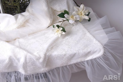 Плед на выписку "Грация" (молочный), арт.1036М (лето (t от +10 до +25 С))