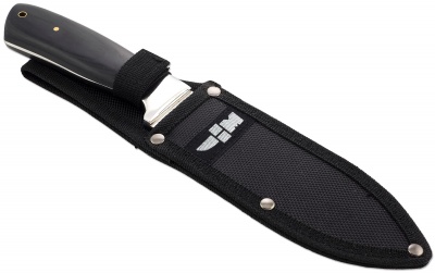 Нож туристический с деревянной рукоятью и нейлоновым чехлом Ножемир Prime H-228