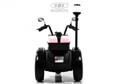 Детский электротрицикл K003PX розовый