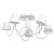 Люстра Аэлита 5*9.6W LED 220 V (480012505)