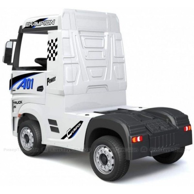 Детский электромобиль Mercedes-Benz Actros белый