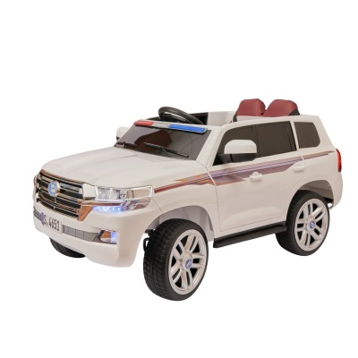 Электромобиль Джип Land Cruiser Police YBH 4651 4x4 с сиреной (белый)