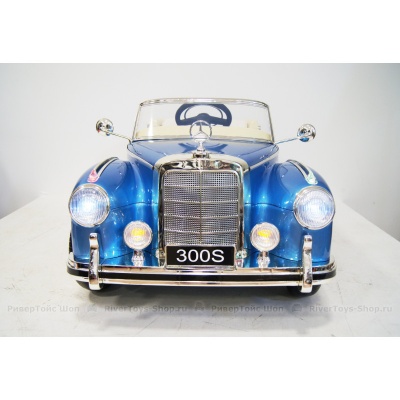 Детский электромобиль Mercedes 300S синий глянец