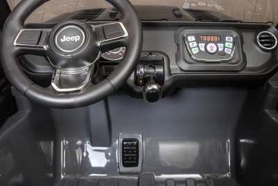 Электромобиль Джип Jeep Rubicon 6768R (серый)