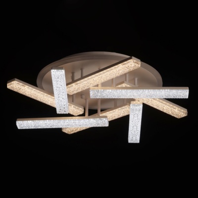 Люстра (пульт) Оскар 8X10W+22W RGB LED 220 V (510012208)