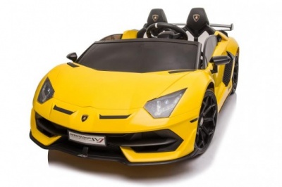 Детский электромобиль Lamborghini Aventador SVJ (A111MP) желтый