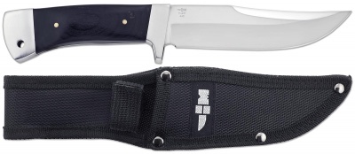 Нож туристический с нейлоновым чехлом Ножемир Лесник H-231