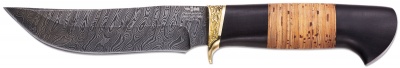 Нож ручной работы Ножемир Россия из дамасской стали ОРЛАН (8784)д
