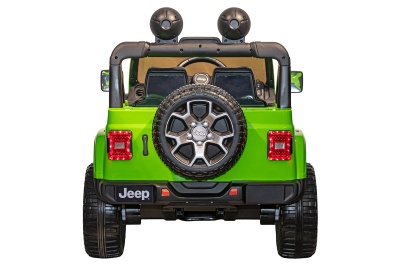 Электромобиль Джип Jeep Rubicon 4x4 (зелёный)
