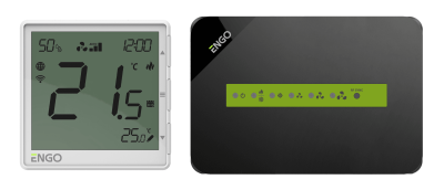 Беспроводной универсальный терморегулятор WIFI (MODBUS), белый ENGO (EFAN-RFW)