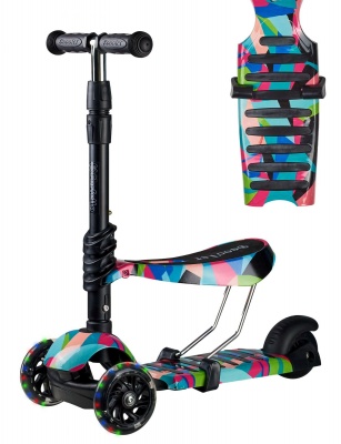 Самокат детский WX-3-in-1 (color mix/разноцветный)
