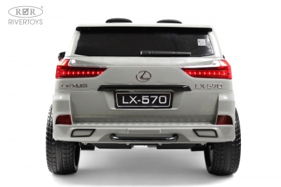 Детский электромобиль Lexus 570 (E555EE) серый
