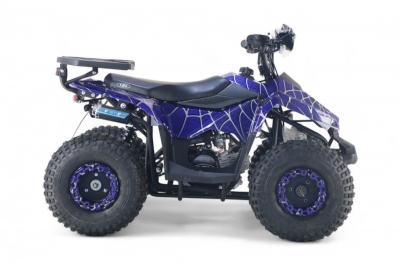 Детский квадроцикл LEON 49CC синий спайдер