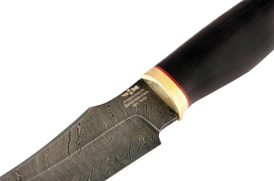Нож ручной работы Ножемир Россия из дамасской стали КОРШУН (0093)д