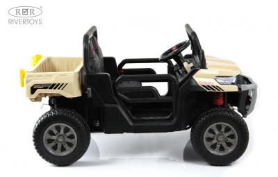 Детский электромобиль H005HH кремовый