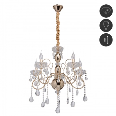 Люстра Адель 5*40W E14 220 V (373011205)