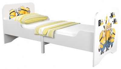 Кровать детская раздвижная Polini kids Fun 3200 Миньоны, желтый