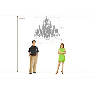 Люстра Версаче 28*60W E14 220 V (639012428)