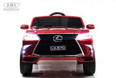 Детский электромобиль Lexus 570 (E555EE) красный глянец