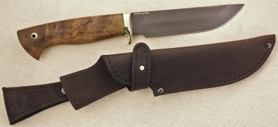 Нож булатный ручной работы Ножемир Limited ЛЕСНИК (4056)BULAT