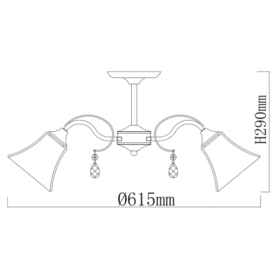 Люстра Олимпия 5*60W E27 220 V (106010705)