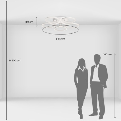 Люстра (пульт) Мадлен 120W LED 220 V (424015905)