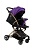Коляска детская прогулочная Aimile Summer Gold фиолетово-черный, белые диски, FPG-1