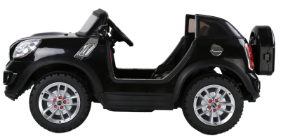 Электромобиль JJ298 MINI Beachcomber (12V, металлик, экокожа) черный